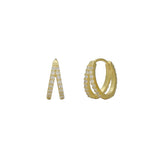 Double Pave Hoops
