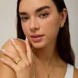 Gold Filled Love Knot Stud Earrings