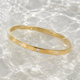 Gold Filled Diamond Bangle