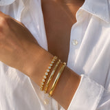 Gold Filled Diamond Bangle