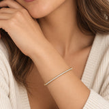 Gold Filled Thin Pave Cuff