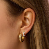 Gold Filled Sparkle Hoops