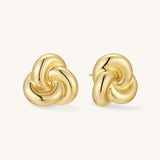 Gold Filled Love Knot Stud Earrings