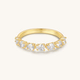 Gold Filled Pear Eternity Band