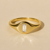 Baguette Signet Ring