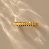 Gold Filled Ribbed Ring