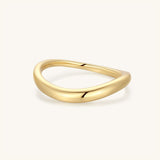 Gold Filled Wavy Dome Ring