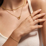 Gold Filled Interlocking Necklace