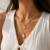 Gold Filled Compass Necklace