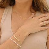 Gold Filled Herringbone Bracelet