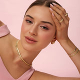 Gold Filled Herringbone Necklace