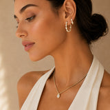 Large Marquise Hoops