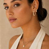 Large Marquise Hoops