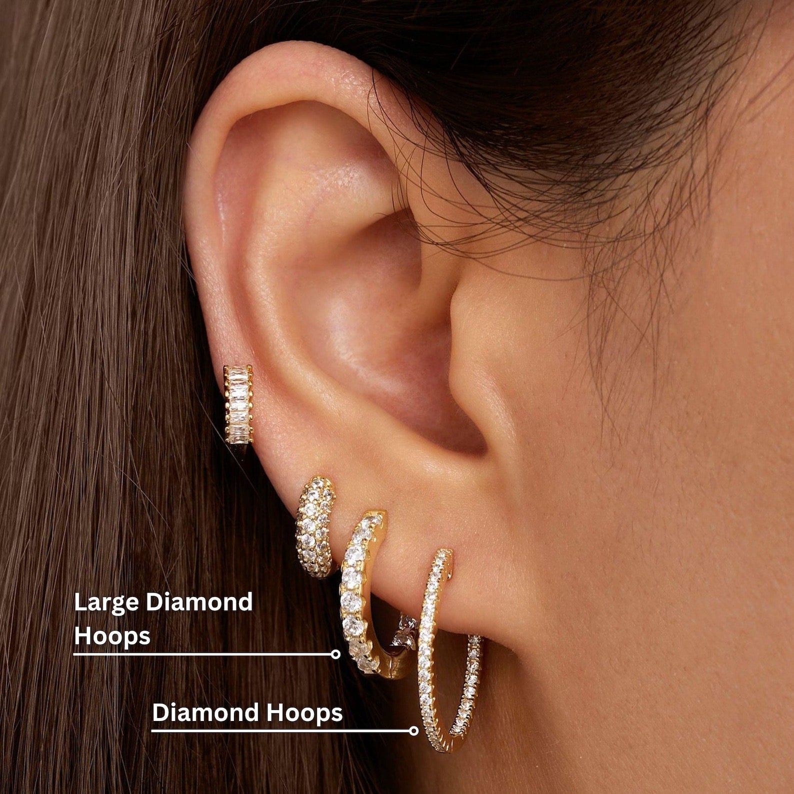Triple Hoop Set
