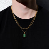 Aventurine Stone Necklace Set