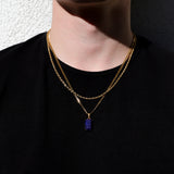 Lapis Lazuli Stone Necklace Set