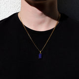 Lapis Lazuli Stone Necklace Set