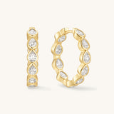 Large Marquise Hoops