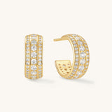 Pave Dome Hoops