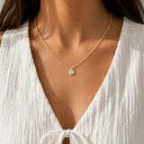 Teardrop Diamond Necklace