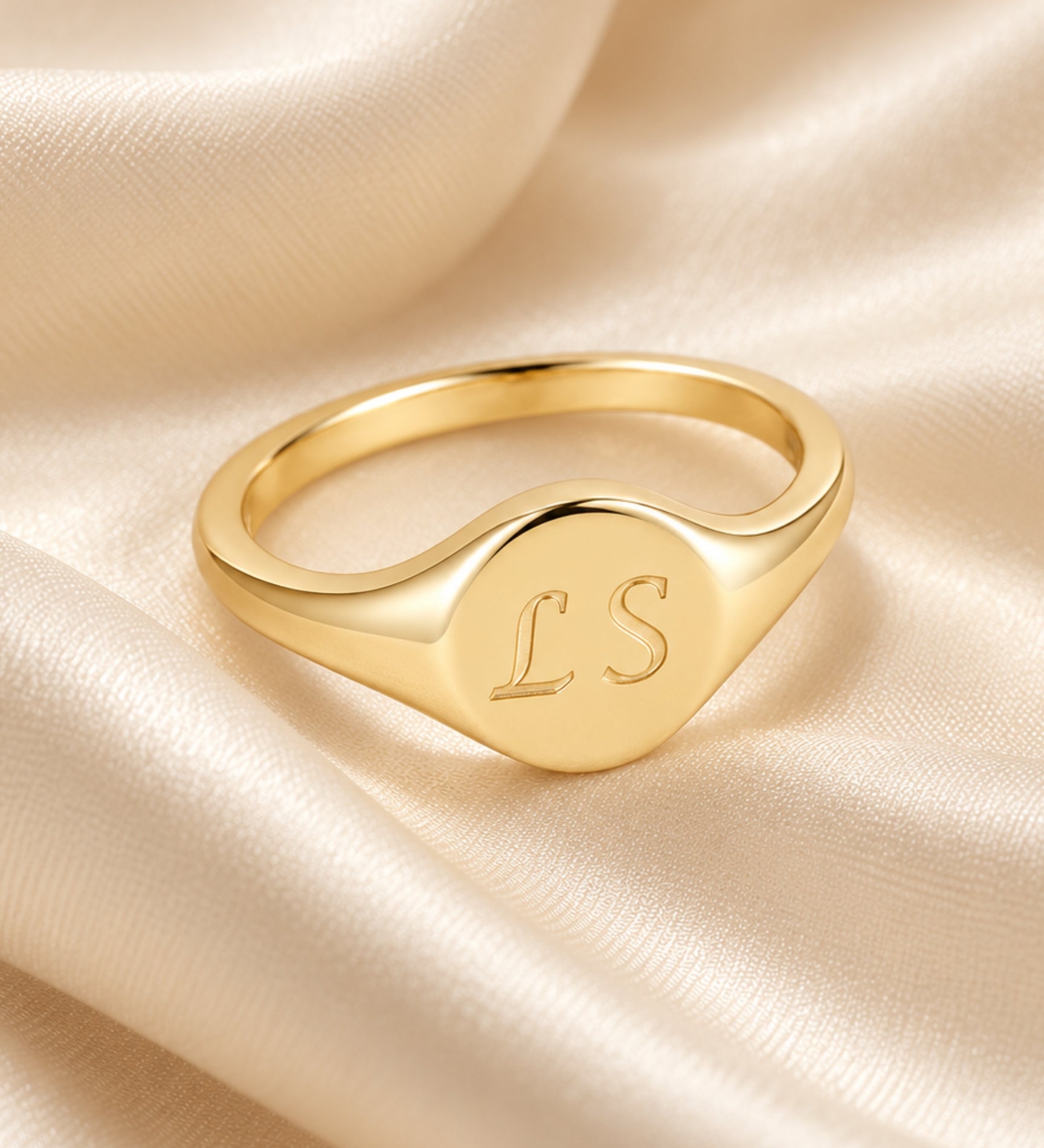 10k Engravable Signet Ring