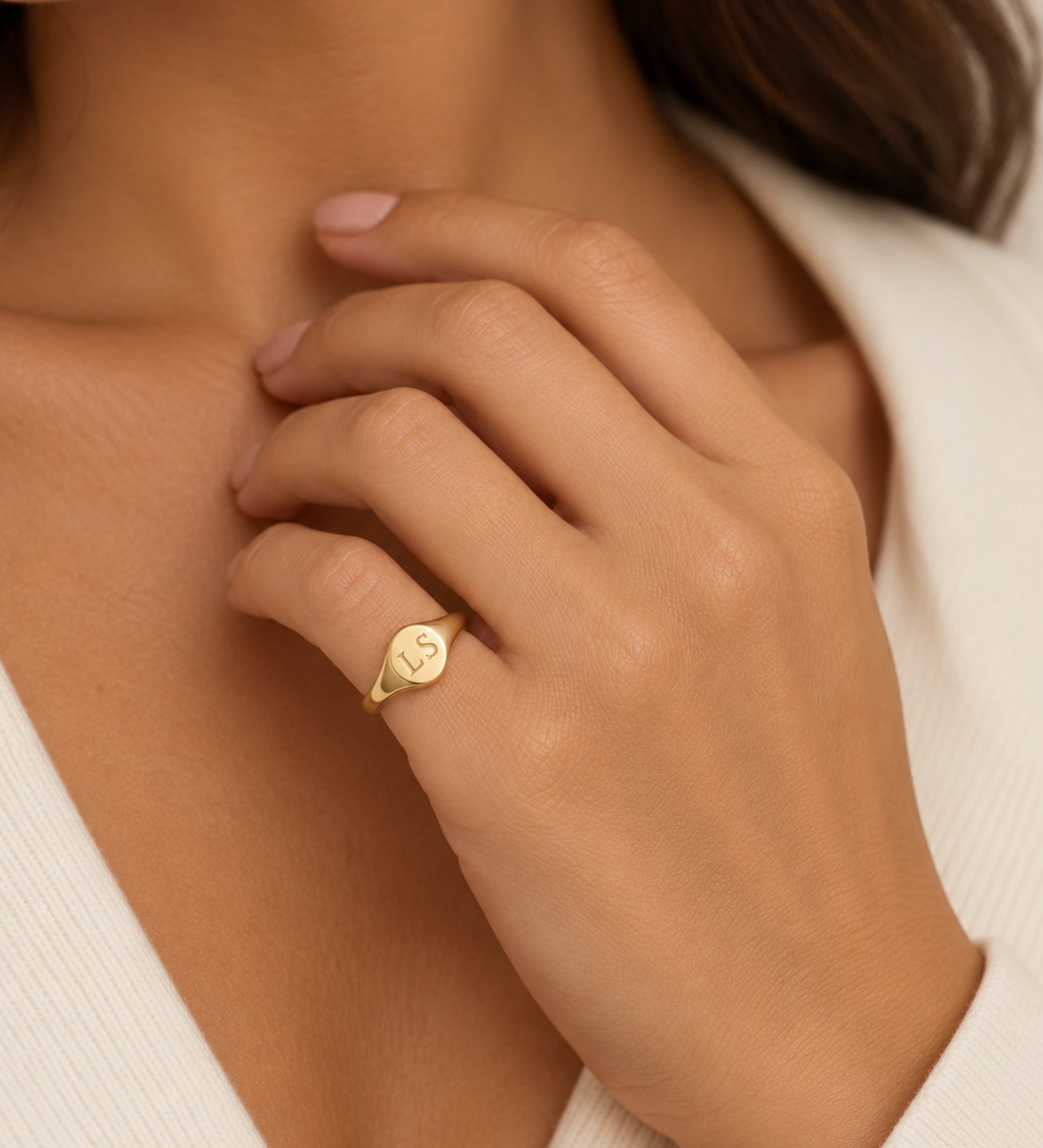 10k Engravable Signet Ring