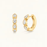 Small Marquise Hoops