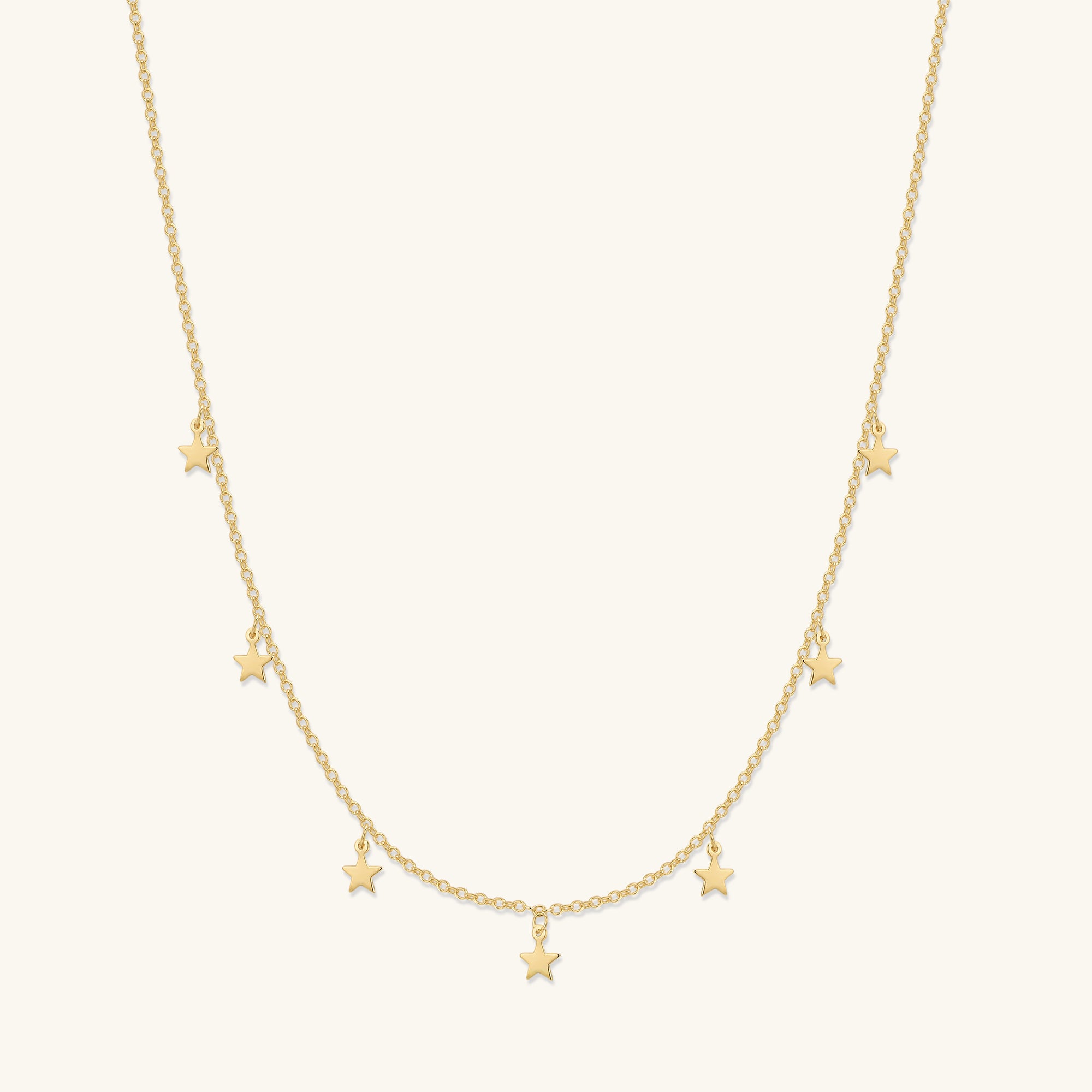Star Choker + Moon Necklace Set