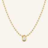 Teardrop Diamond Necklace