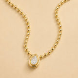 Teardrop Diamond Necklace