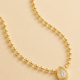 Teardrop Diamond Necklace