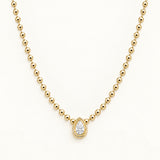 Teardrop Diamond Necklace