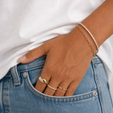 Gold Filled Paperclip Bracelet