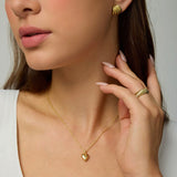 Gold Filled Puffy Heart Necklace