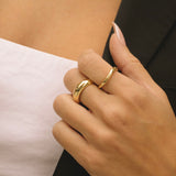 Gold Filled Wavy Dome Ring