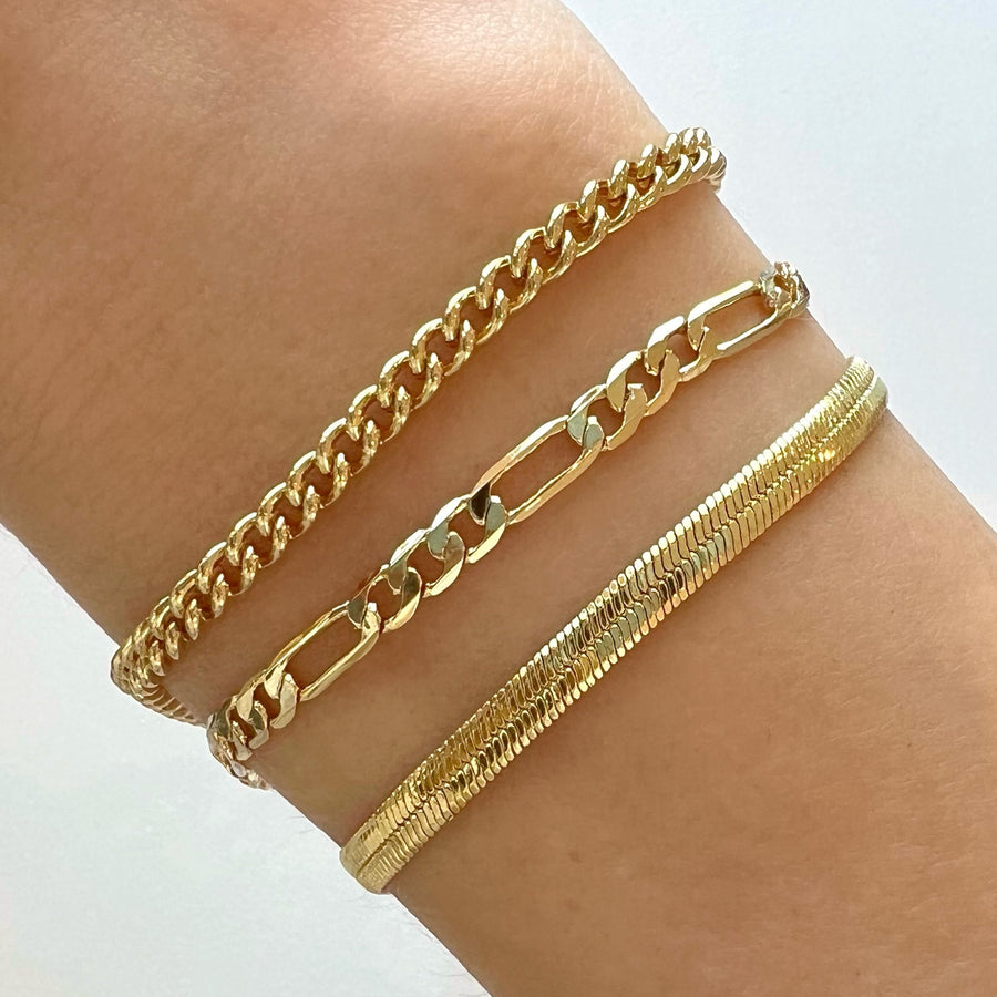 Gold Filled Herringbone Bracelet