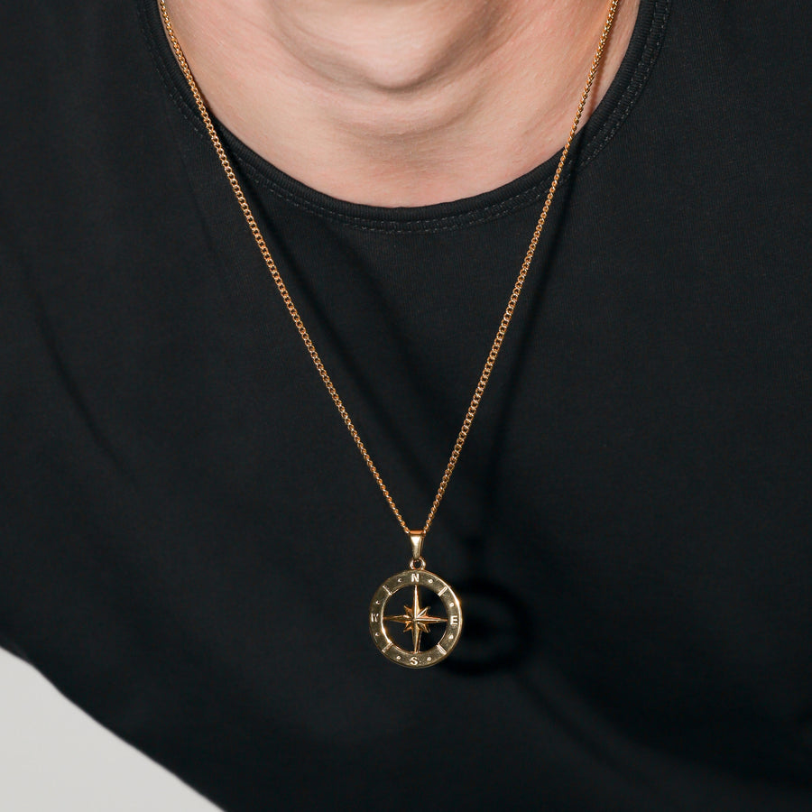 Large Compass Pendant