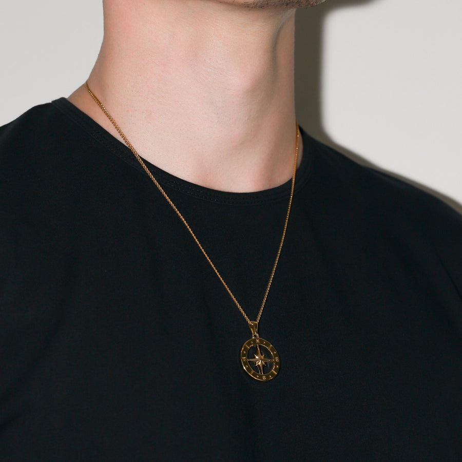 Large Compass Pendant