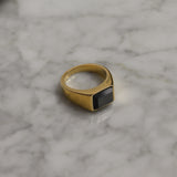 Black Onyx Signet Ring