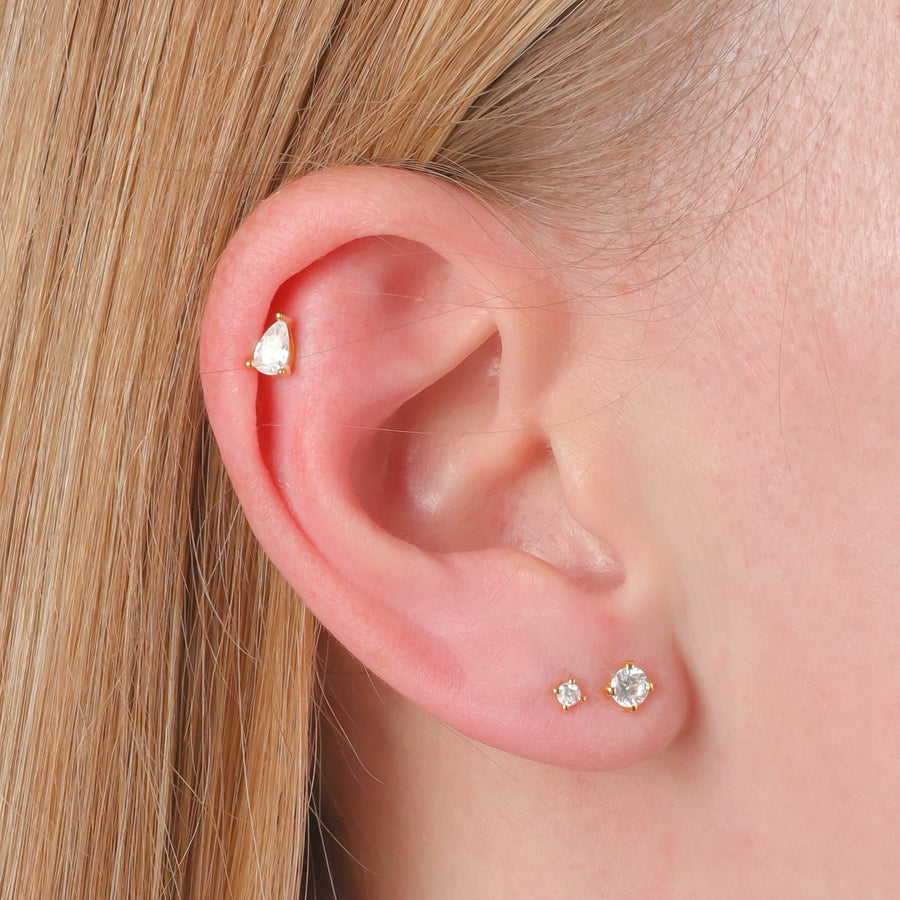 Pear Shape Studs
