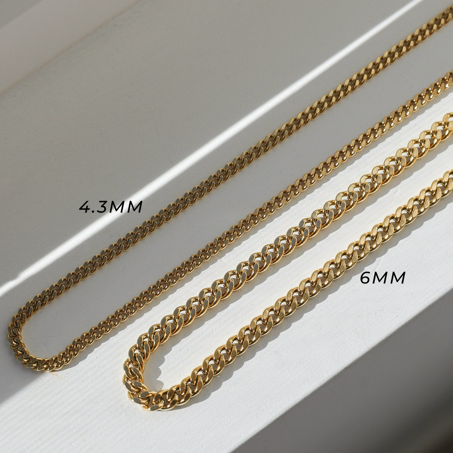 4mm Curb Chain Necklace (6051665117350)