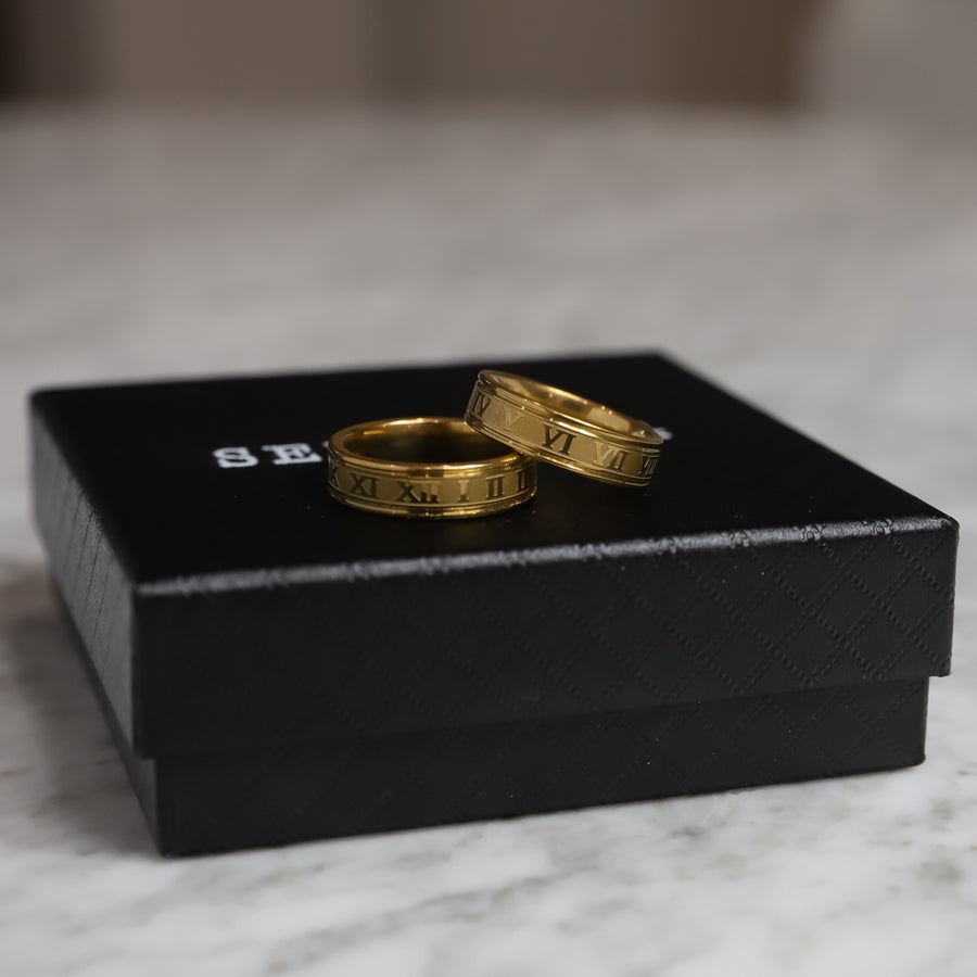 roman numeral ring (6883452059814)