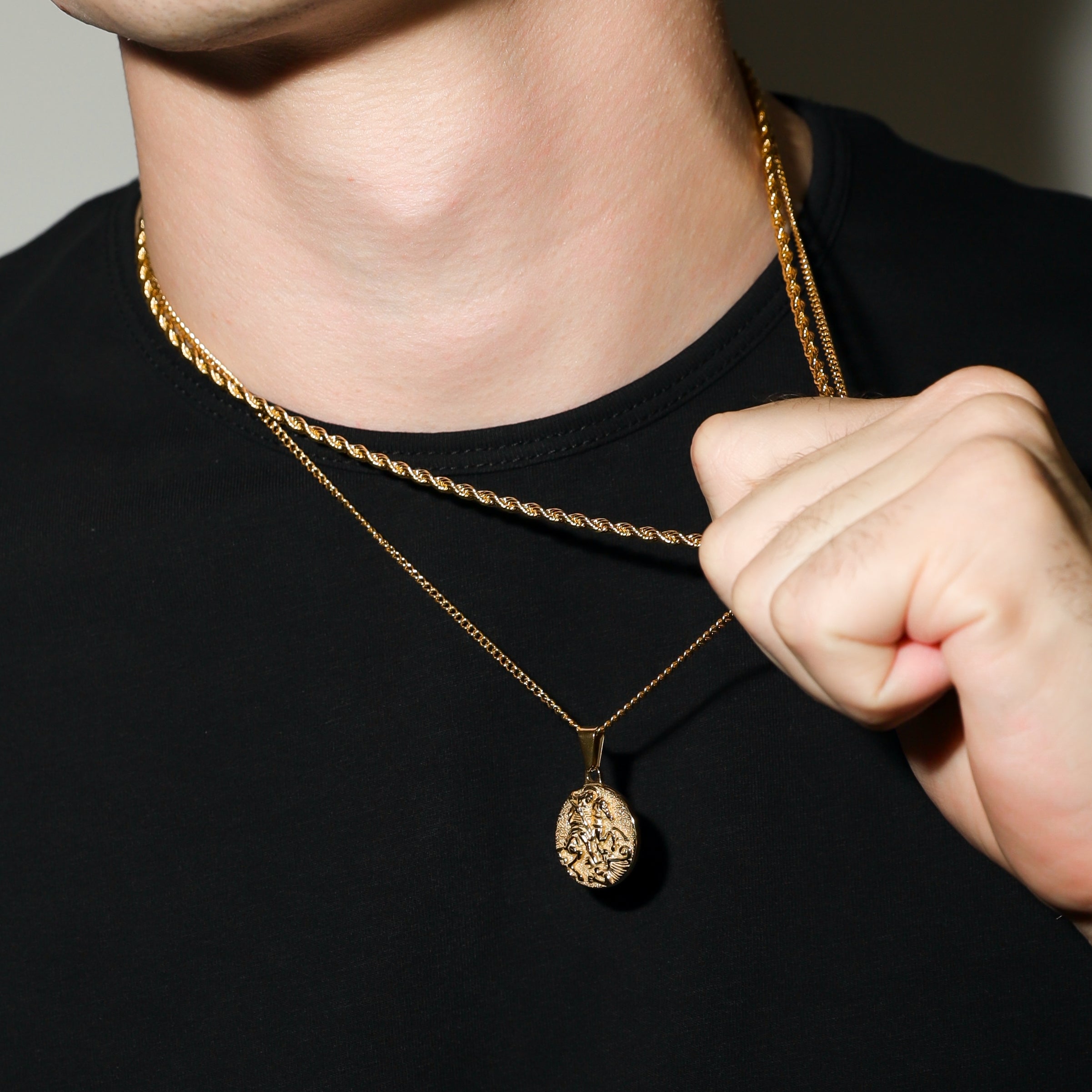 Saint George Coin Gold Set