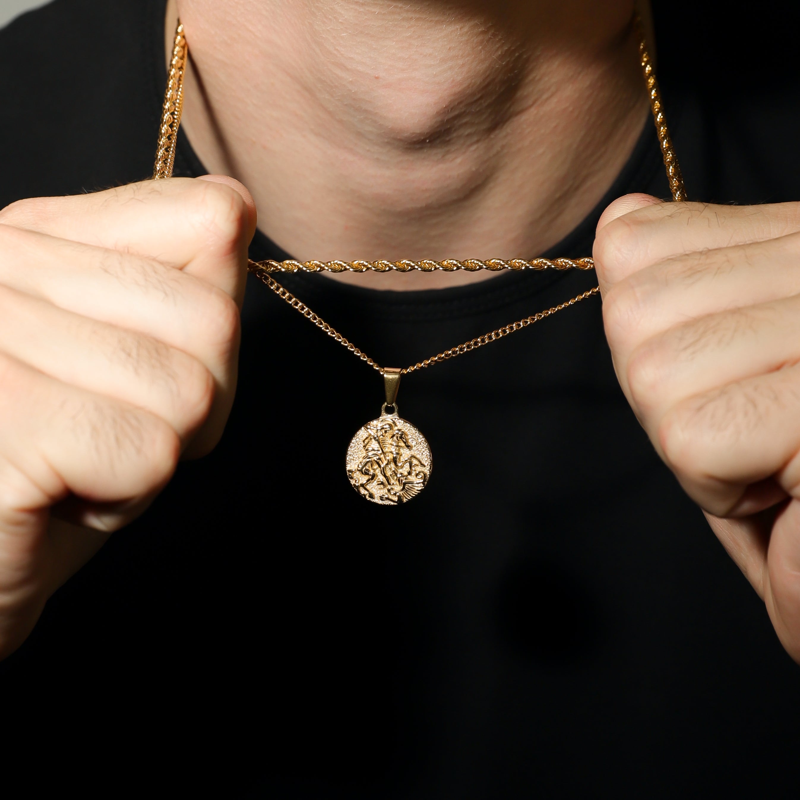 Saint George Coin Gold Set