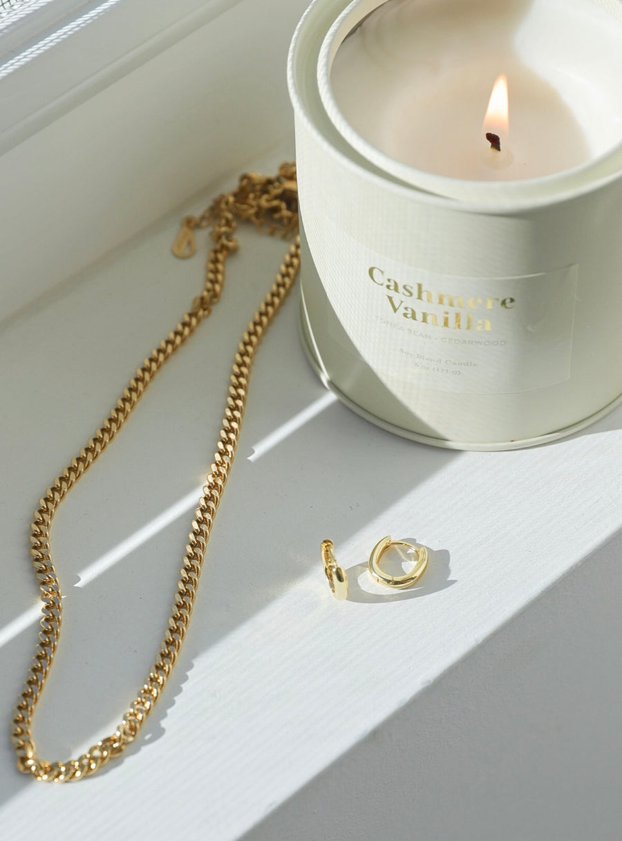 4mm Curb Chain Necklace (6051665117350)
