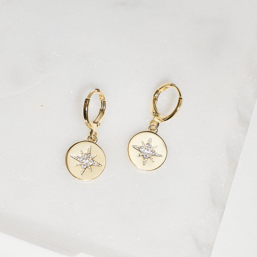 CZ Starburst Earrings (1519222620258)