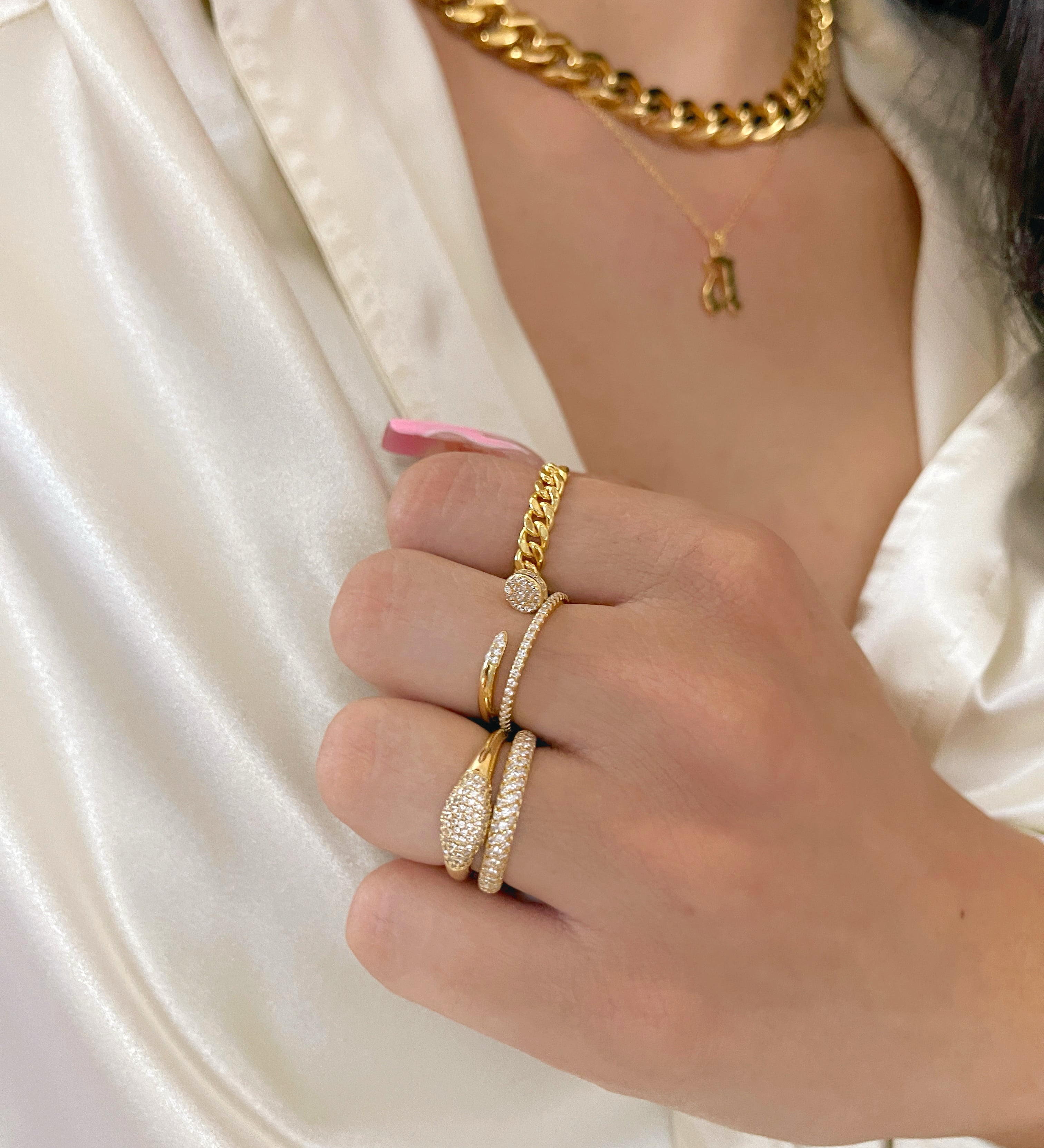 Pave Diamond Band