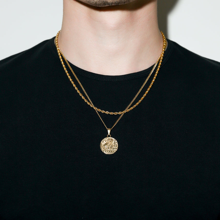 Greek Owl Pendant