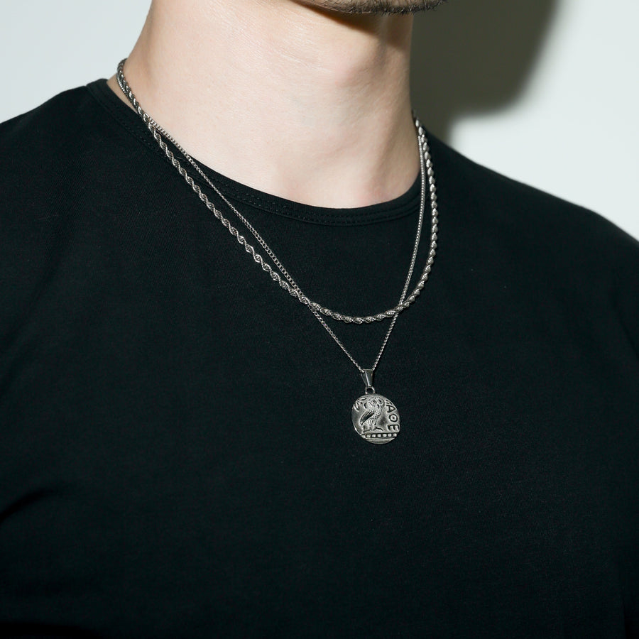 Greek Owl Pendant