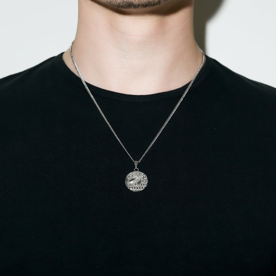 Greek Owl Pendant